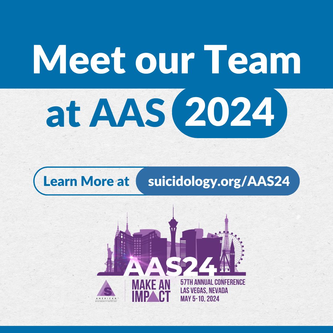 Curious about CIRCE? Come chat with our team at the American Association of Suicidology (AAS24) in Las Vegas this Sunday, May 5th! Learn how we're shaping the future of mental health.

For details, visit suicidology.org/AAS24

#AAS24 #SuicidePrevention #TechnologySupport