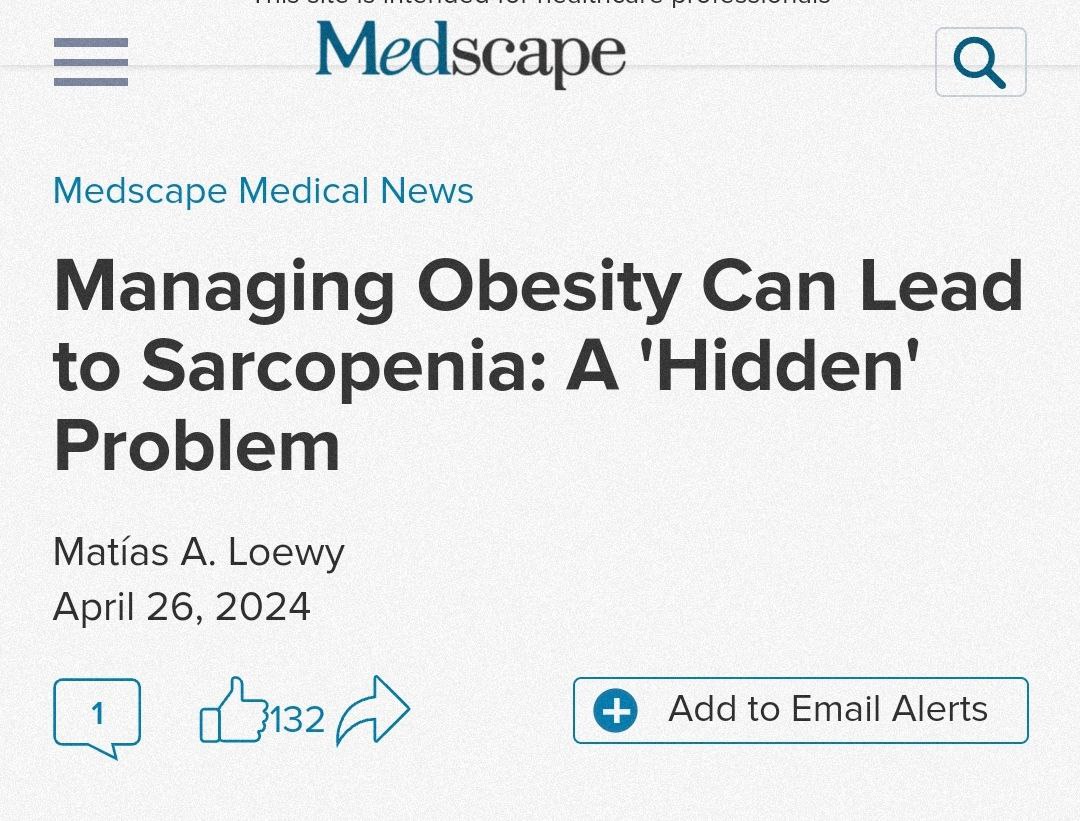 OBESITÀ E SARCOPENIA

A parte i gravi effetti collaterali ed il rischio di tumori causati dai farmaci per il diabete, oggigiorno usati anche e soprattutto per 'dimagrire', adesso viene fuori l'ovvio: quei farmaci non fanno dimagrire granché, anzi, fanno soprattutto perdere massa…