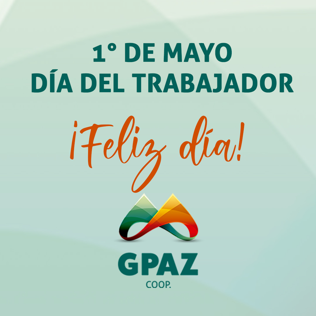 GPAZcoop's tweet photo. Hoy celebramos el Día del Trabajador reconociendo la labor y el compromiso de todos aquellos que contribuyen al bienestar de nuestra sociedad. ¡Gracias por su arduo trabajo y dedicación! 
 💼👩💻👨🏭🚜👨‍🌾
#1deMayo #DiadelTrabajador #EquipoGPAZ https://t.co/8YneQL4X7w