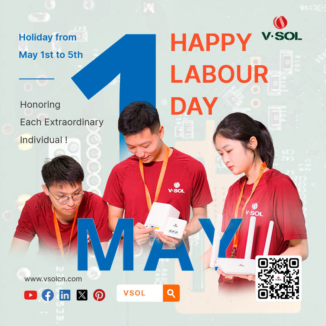 Happy Labour Day! Today, we salute the dedication and hard work of each and every individual.

Please note that the VSOL team will be on vacation from May 1st to May 5th. 📅Kindly plan your needs accordingly. Wishing everyone a joyful and energizing Labour Day!🎈🎊
#labourday