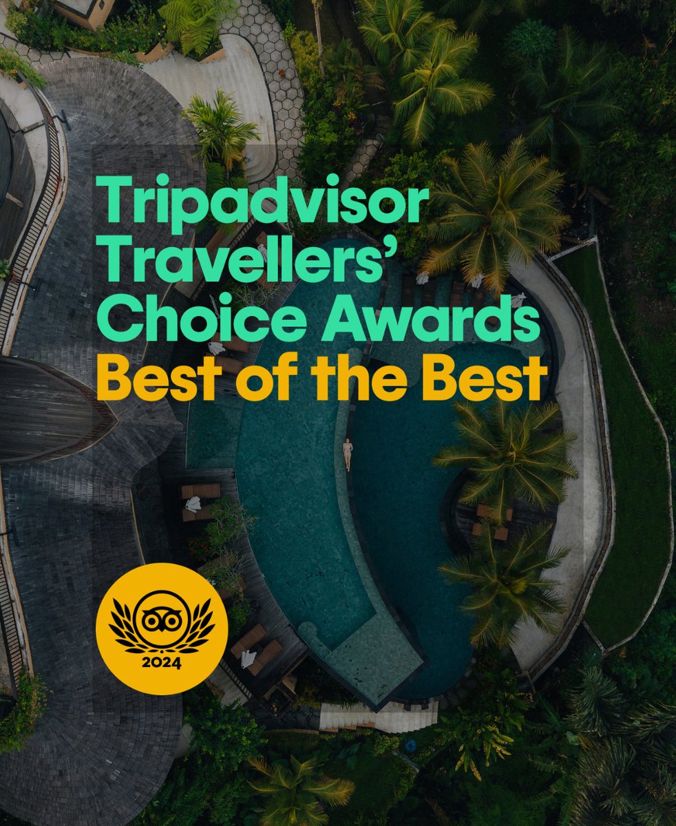 wapadiumeresort's tweet photo. Good news! #WapadiUmeSidemen awarded by @tripadvisor 𝐓𝐫𝐚𝐯𝐞𝐥𝐞𝐫𝐬’ 𝐂𝐡𝐨𝐢𝐜𝐞 𝐀𝐰𝐚𝐫𝐝𝐬 𝐁𝐞𝐬𝐭 𝐨𝐟 𝐭𝐡𝐞 𝐁𝐞𝐬𝐭 𝐢𝐧 𝐒𝐦𝐚𝐥𝐥 &amp; 𝐁𝐨𝐮𝐭𝐢𝐪𝐮𝐞 - 𝐀𝐬𝐢𝐚 𝟐𝟎𝟐𝟒 &amp; #WapadiUmeUbud awarded on 𝐓𝐫𝐚𝐯𝐞𝐥𝐞𝐫𝐬’ 𝐂𝐡𝐨𝐢𝐜𝐞 𝐀𝐰𝐚𝐫𝐝𝐬 𝟐𝟎𝟐𝟒 https://t.co/rgLov4ayjr