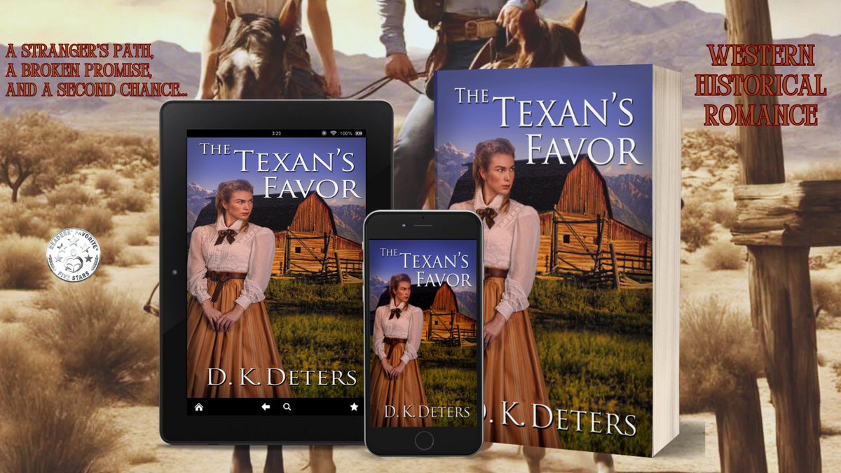 Love #westernromance? 
THE TEXAN'S FAVOR 
'...Kat and Jake’s paths collide for better or for worse.” books2read.com/The-Texans-Fav…
tinyurl.com/TTF-Amazon-US
tinyurl.com/TTF-Amazon-AU
tinyurl.com/TTF-Amazon-CA
tinyurl.com/TTF-Amazon-UK
#readingcommunity #BookBoost