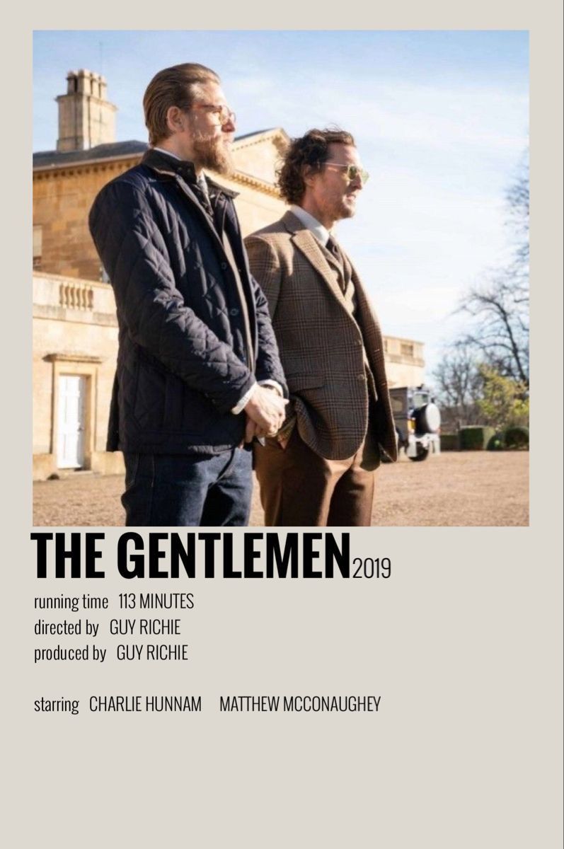 The Gentlemen: Charlie Hunnam and Matthew McConaughey special.
#movieposter
#thegentlemen
#charliehunnam