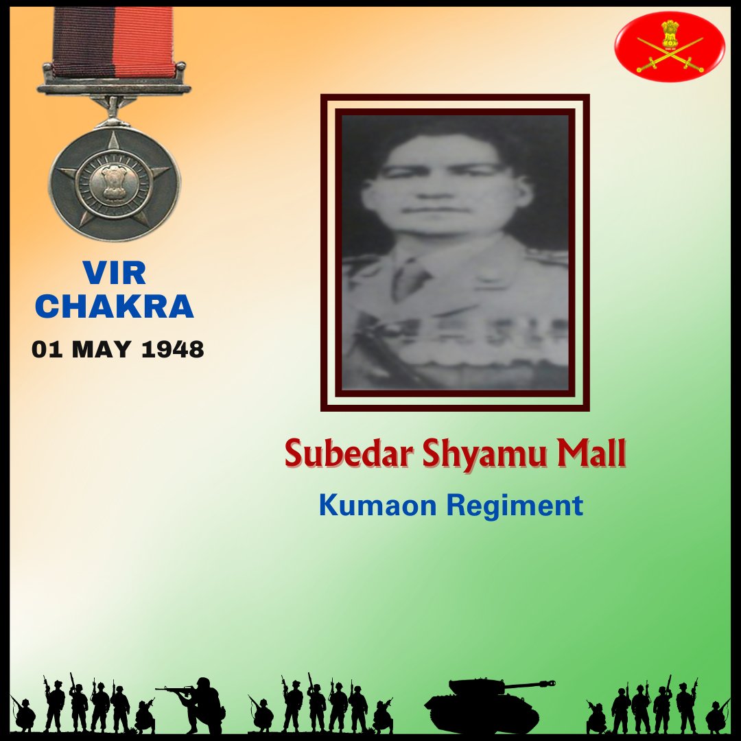 Subedar Shyamu Mall 
Kumaon Regiment
01 May 1948 
Jammu and Kashmir 
#progressingJK#NashaMuktJK #VeeronKiBhoomi #BadltaJK #Agnipath #Agniveer #Agnipathscheme #earthquake