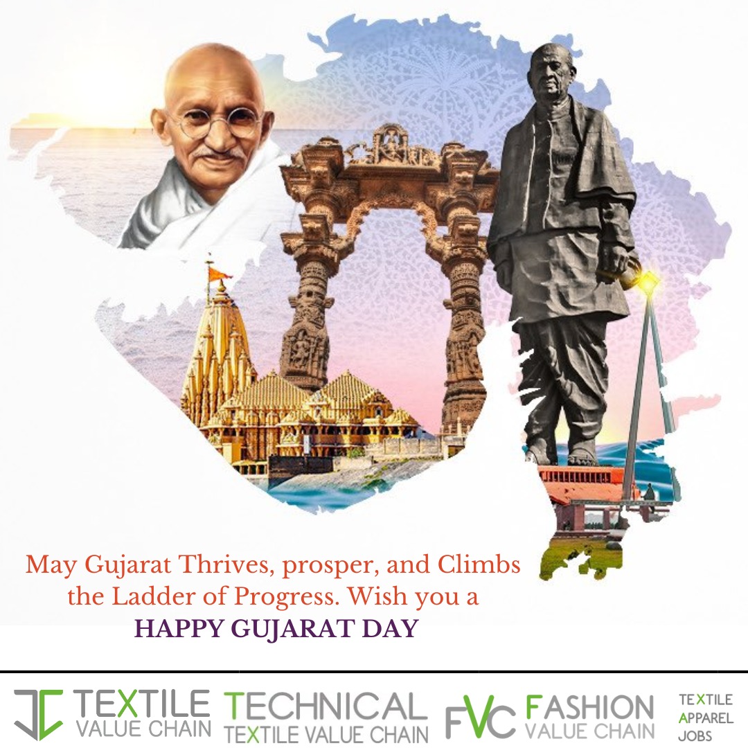 Happy Gujarat Day To All

#textilefashion #fashionindustry #fashionnews #TextileNews #fashionupdates #fashionindustry #fashion #fashionnewsindia