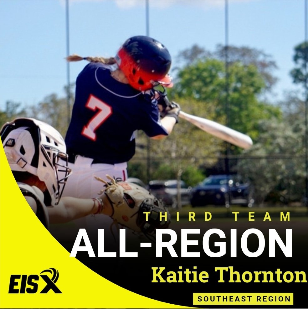 Yes kaitie!!! 2027 INF @kaitie_thornton getting that recognition among so many talented athletes! So good @ExtraInningSB @EastCobbBullets @thealliancefp @LeagueFastpitch