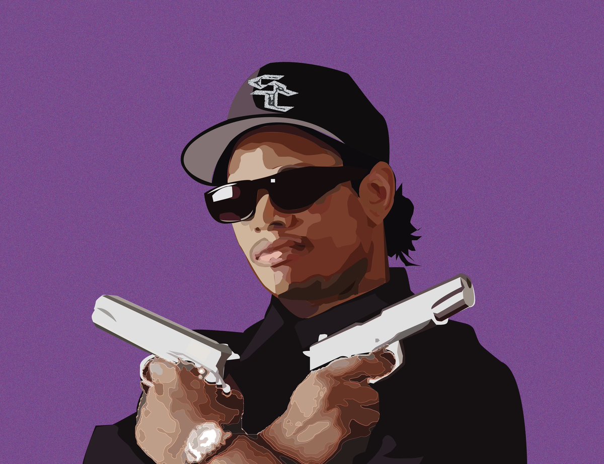 EAZY-E #RIP #eazye #NWA #compton #vector #vectorart #adobeillustrator #madewithadobe #losangeles #art