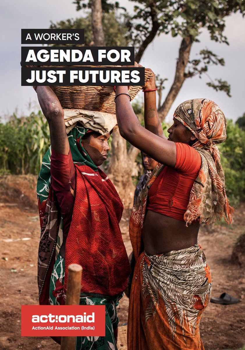 On #LabourDay, @ActionAidIndia is pleased to share “A Workers' Agenda for Just Futures”, a document which addresses a spectrum of issues ranging from workers’ rights to #education, #landreforms, #housing, #urbangovernance, and #disasterresilience. (Part 1/3)*
*see comments.