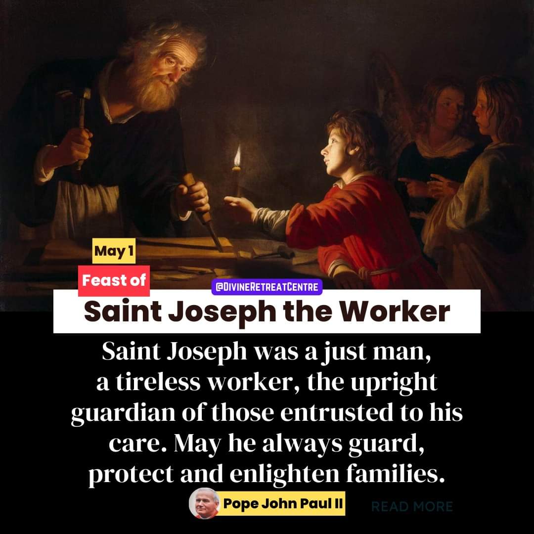 May Saint Joseph, the Guardian of Families, inspire us to work tirelessly and protect those we cherish.

#SaintoftheDay