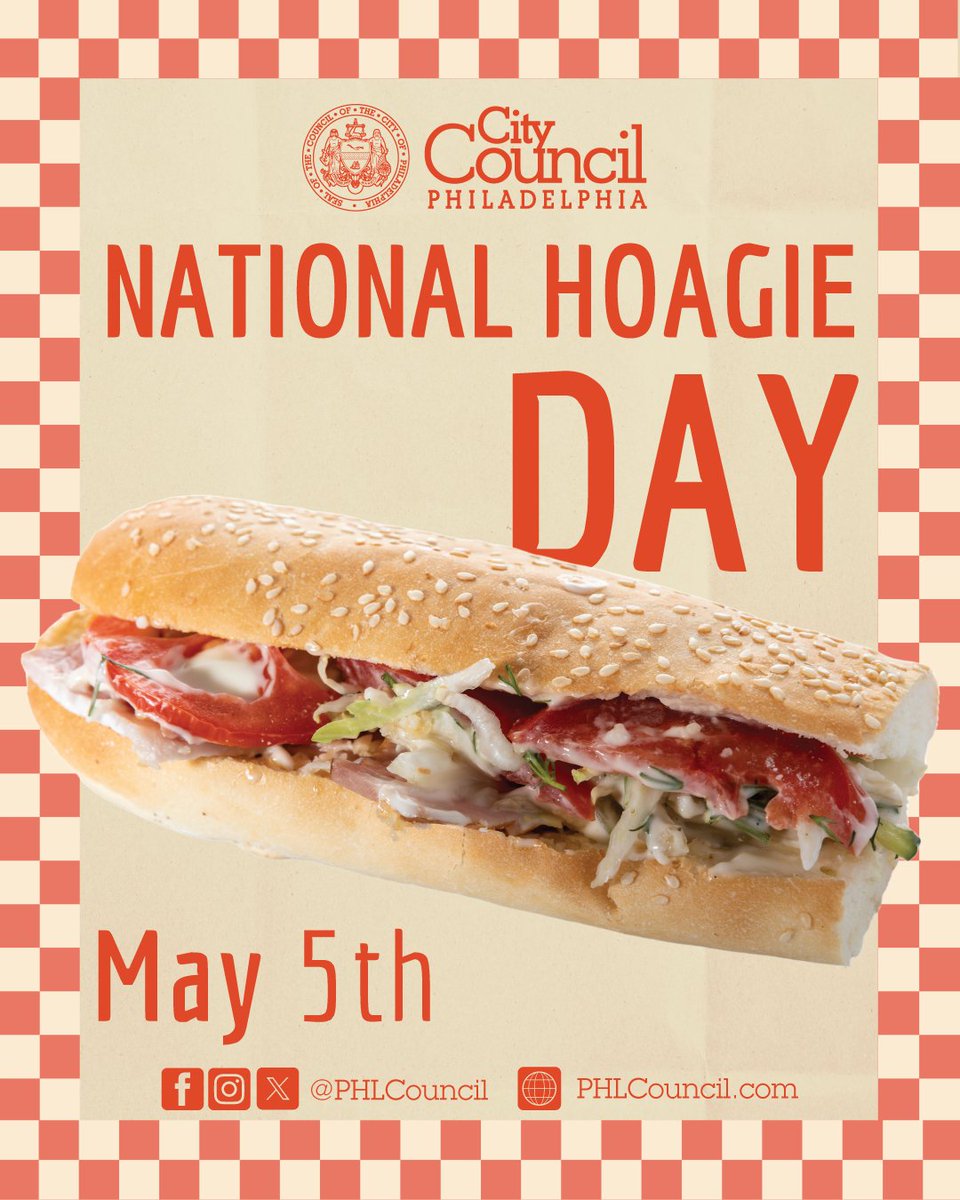 Stacked sky-high with flavor, it's National Hoagie Day! 🥖 Where's your favorite hoagie spot in Philly? Tag them here! #NationalHoagieDay