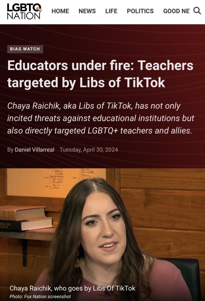 Another typical Tuesday of the leftwing media crying because I reposted groomer teachers’ own tiktoks