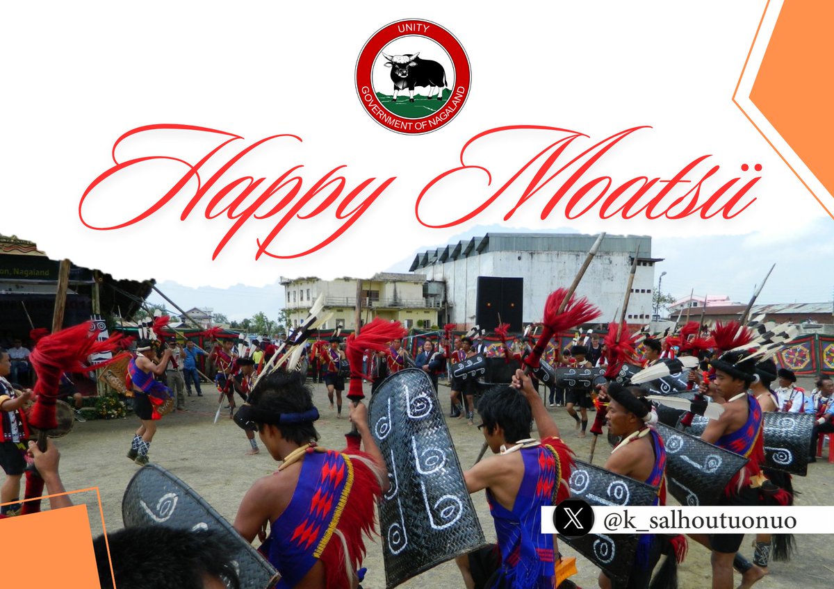 Moatsü greetings to my Ao community. May this festival be a time of pure bliss and further strengthen the bond of friendship and unity that defines our vibrant culture.
#Nagaland #LandOfFestivals