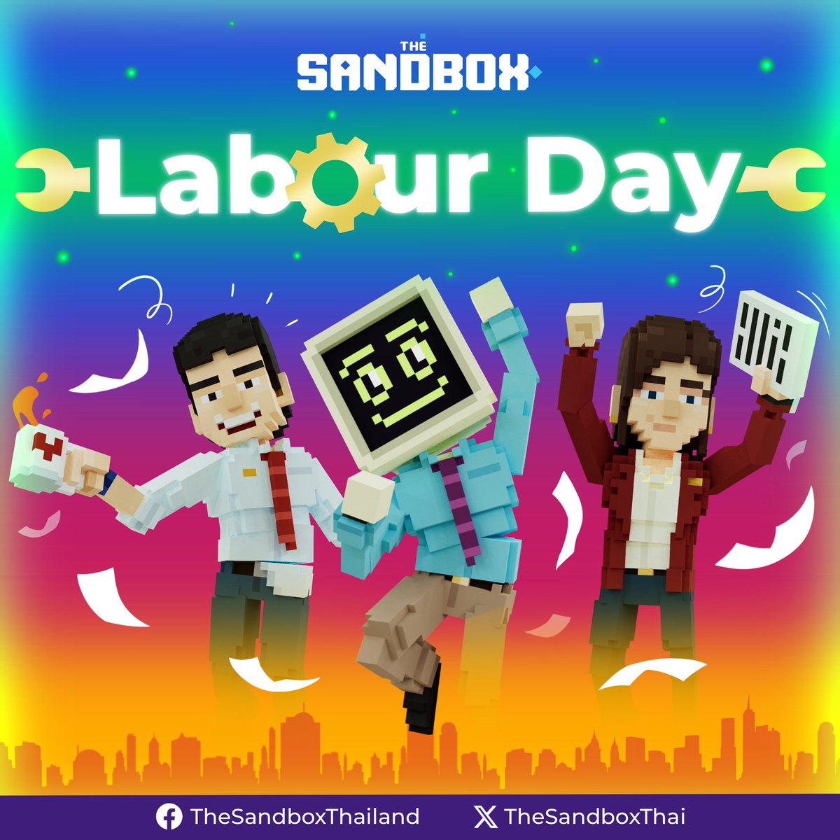 พักผ่อนสบายๆวันแรงงาน ด้วยเกมสนุกๆบน  The Sandbox กัน!
.
เล่นเกมได้ที่: sandbox.game
.
#MayDay2024  #เดอะเเซนด์บ็อก #TheSandbox #TheSandboxTH #SANDFam #SANDFamTH #เกมสนุก