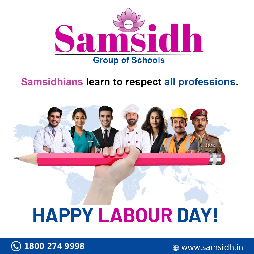This #LabourDay, we celebrate ALL professions! At Samsidh, we nurture respect & equip students for the future workforce. 

#futureofwork #childeducation #skilldevelopment