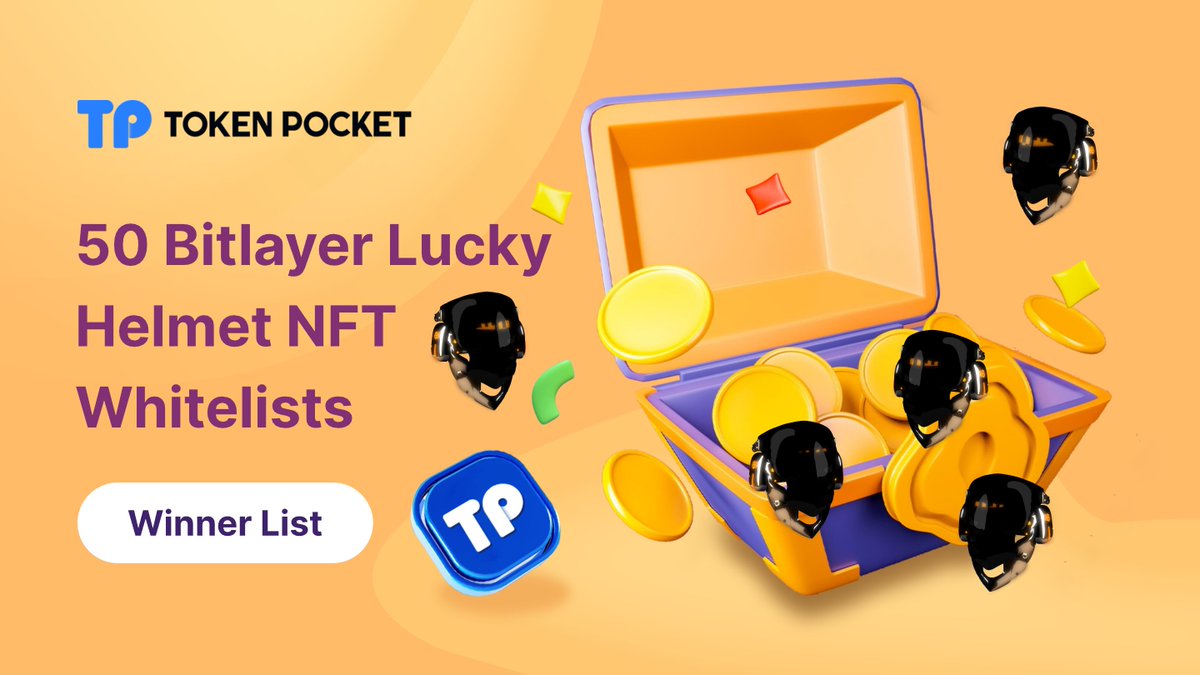 💥Big Congrats! 🏆Check if you are on the 50 @BitlayerLabs Lucky Helmet NFT Whitelists Winner List! 👉docs.google.com/spreadsheets/d… ☀️ You can claim your @BitlayerLabs Lucky Helmet NFT at 12:00pm UTC on May 8th! 👉 bitlayer.org/airdrop/lucky-… 💙Thanks for your participation! Stay…