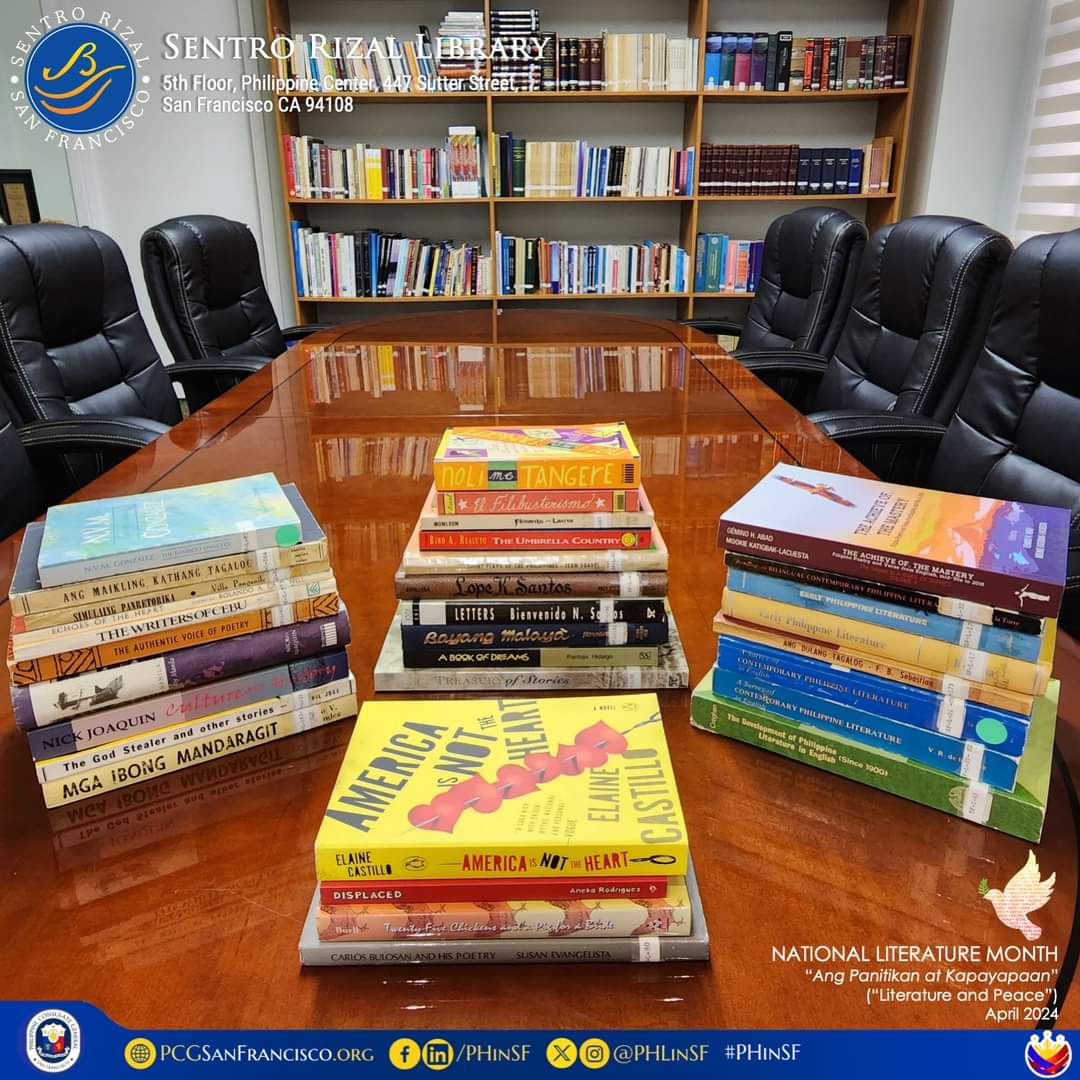 April of every year is #NationalLiteratureMonth in the Philippines.

Read classical and modern works in #Philippineliterature with these books at the #SentroRizal Library, located at the 5th floor of the Philippine Center in #SanFrancisco.

Planning to visit our library? Please…