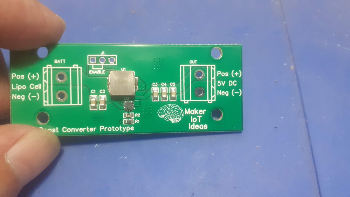 JeanRedelinghu1's tweet photo. A simple boost converter prototype for use with a single 18650 Lipo Cell.
This circuit will later form part of my revised Lipo cell charger...

https://t.co/yJNo2ObcTe

#pcbway
#makeriot2020
#diyelectronics https://t.co/J5qwDGNsSJ