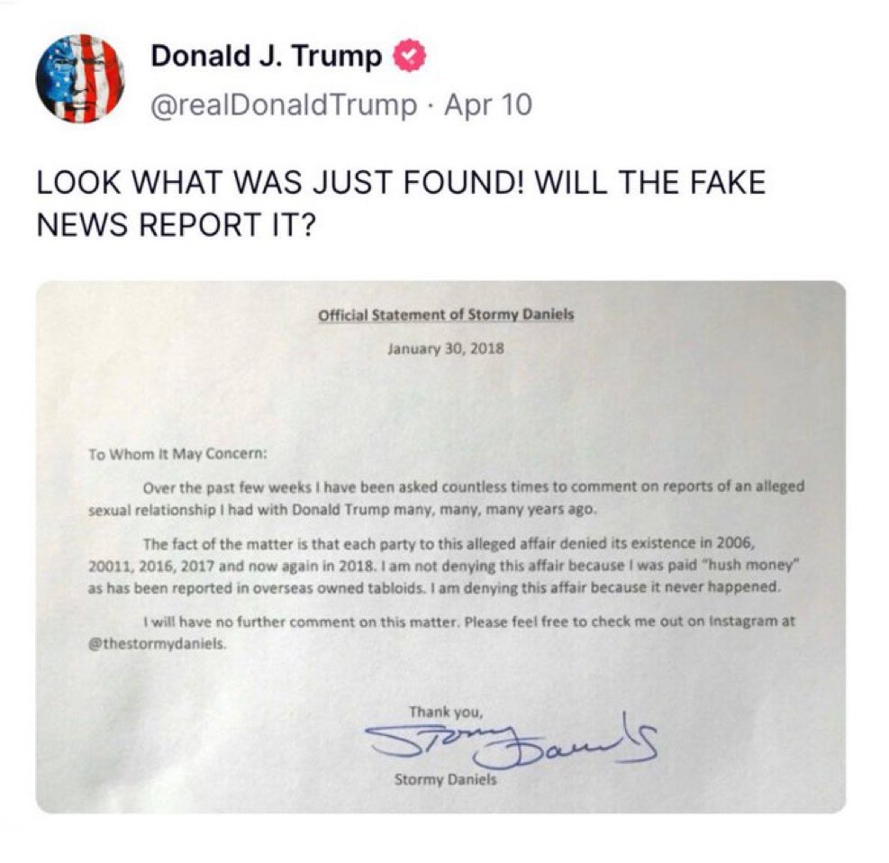 The judge forced President @realDonaldTrump to take this post down off of TRUTH SOCIAL by 2:15pm today — it was removed. RETWEET the hell out of this and let it live on X