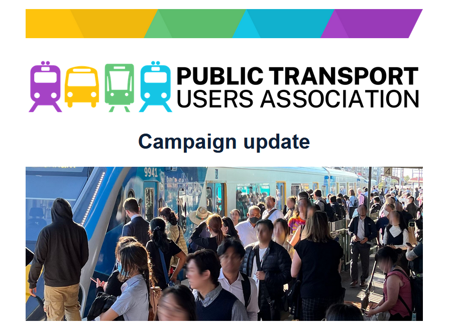 PTUA members! Check your email for the monthly campaign update.📧 Not a member? Please consider joining to get our updates and newsletters, and support our work for better public transport. ptua.org.au/join