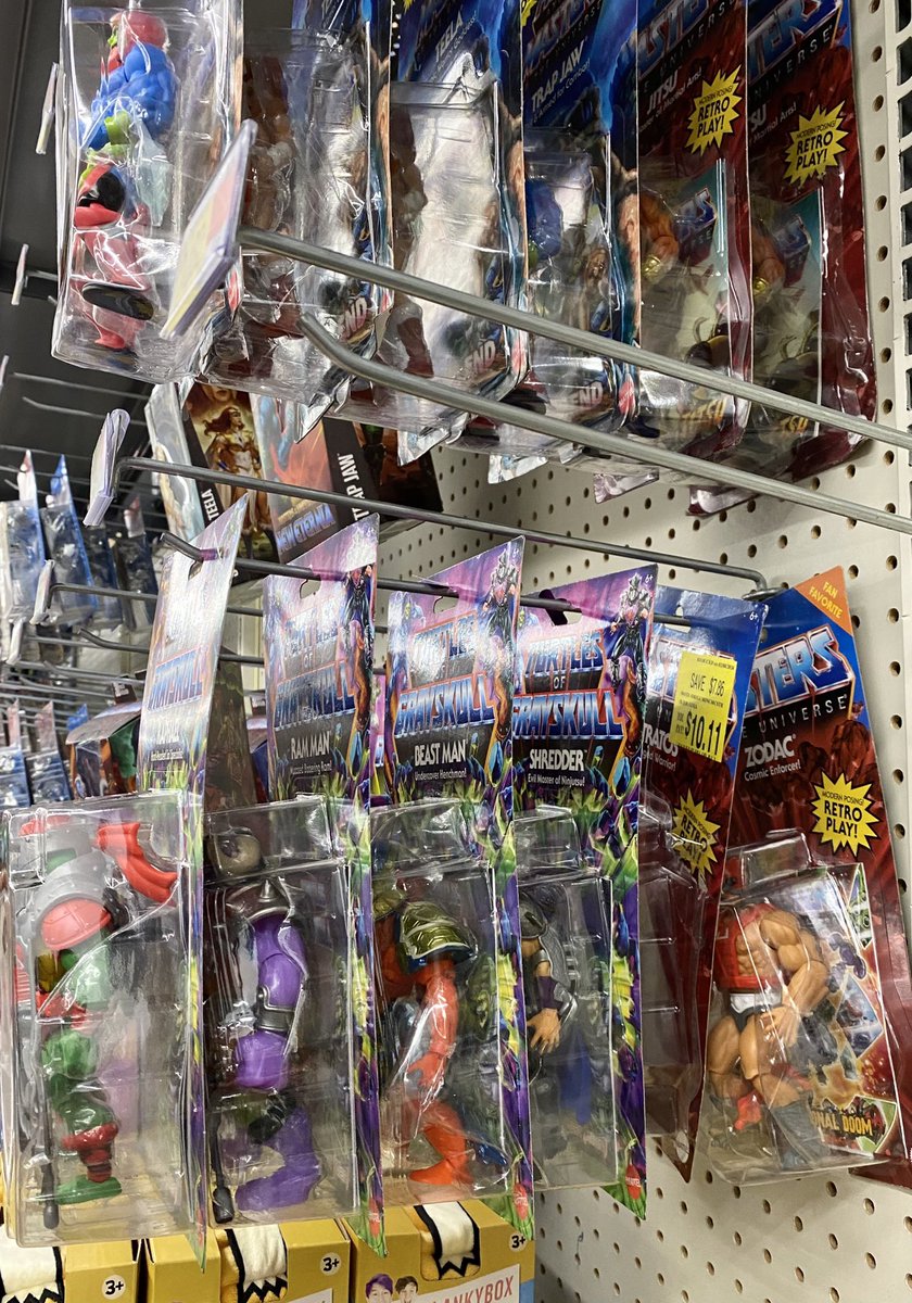 Thought I’d go out today to see if I might have some luck tracking down a NECA Kirby but no luck. Only thing I saw for Haulathon items was lots of Punk 4pk’s 😕. I was able to find Turtles of Grayskull Krang, only one I really wanted from that series…for now.