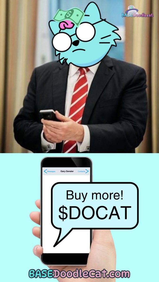 @SharkyCoins @SharksCoins ITs time to Buy $DOCAT 🚀🚀🚀🚀🚀 @baseDoodlecat #base #docat t.me/BaseDoodleCat