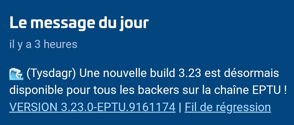 Le patch 3.23 de #StarCitizen publié hier soir et actuellement en PTU est maintenant accessible à tous. Bientôt la live...