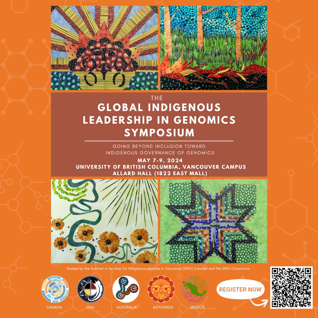 In just one week @canada_sing is hosting the Global Indigenous Leadership in Leadership in Genomics Symposium and we're excited!!! #GILGS #IndigenousLeadership #Genomics #SING