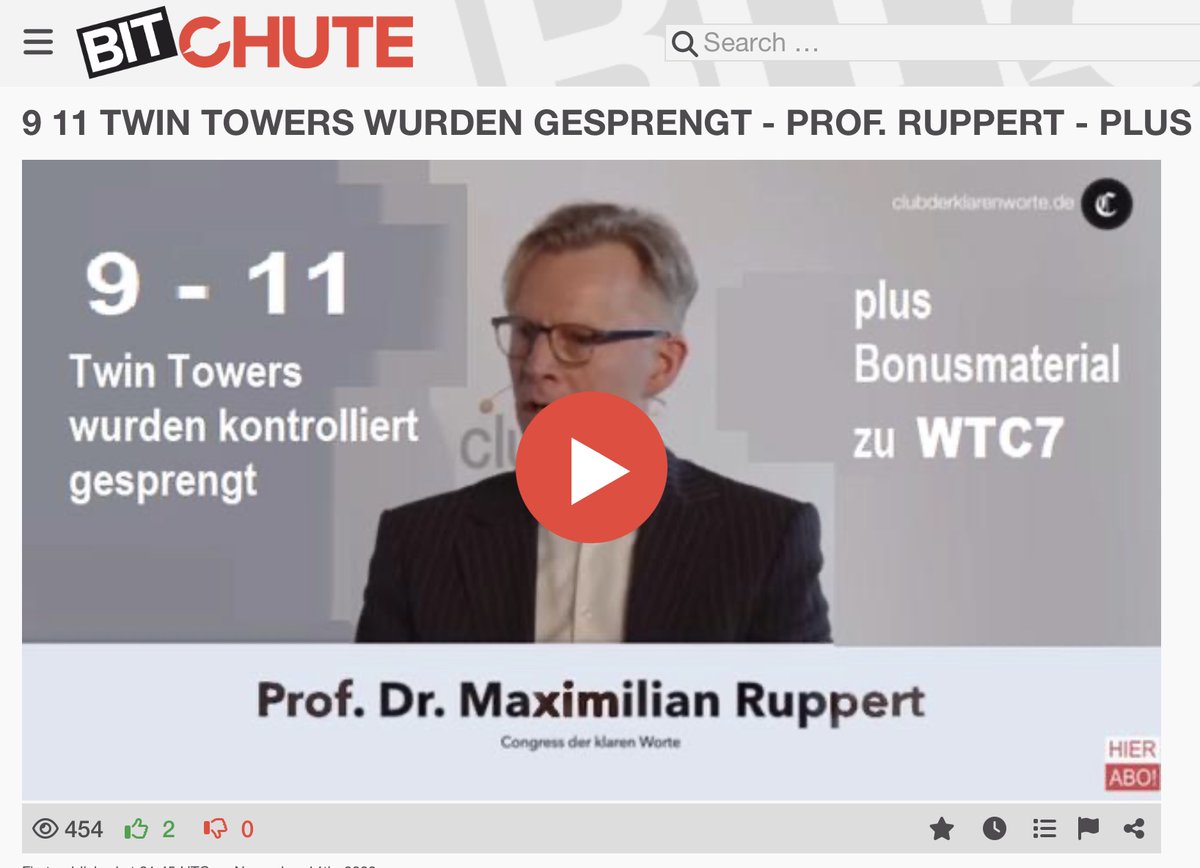Interessante Präsentation von Prof. Franz Ruppert in der 106. Folge des Corona-Ausschuss.de 9/11 FLUGSICHERUNG DES BESTÜBERWACHTEN LUFTRAUMS DER WELT ZUFÄLLIG AUSGESETZT - WAHRSCH. INSIDE JOB bitchute.com/video/luBmjCAi… 9/11 TWIN TOWERS WURDEN GESPRENGT - PROF. RUPPERT - PLUS