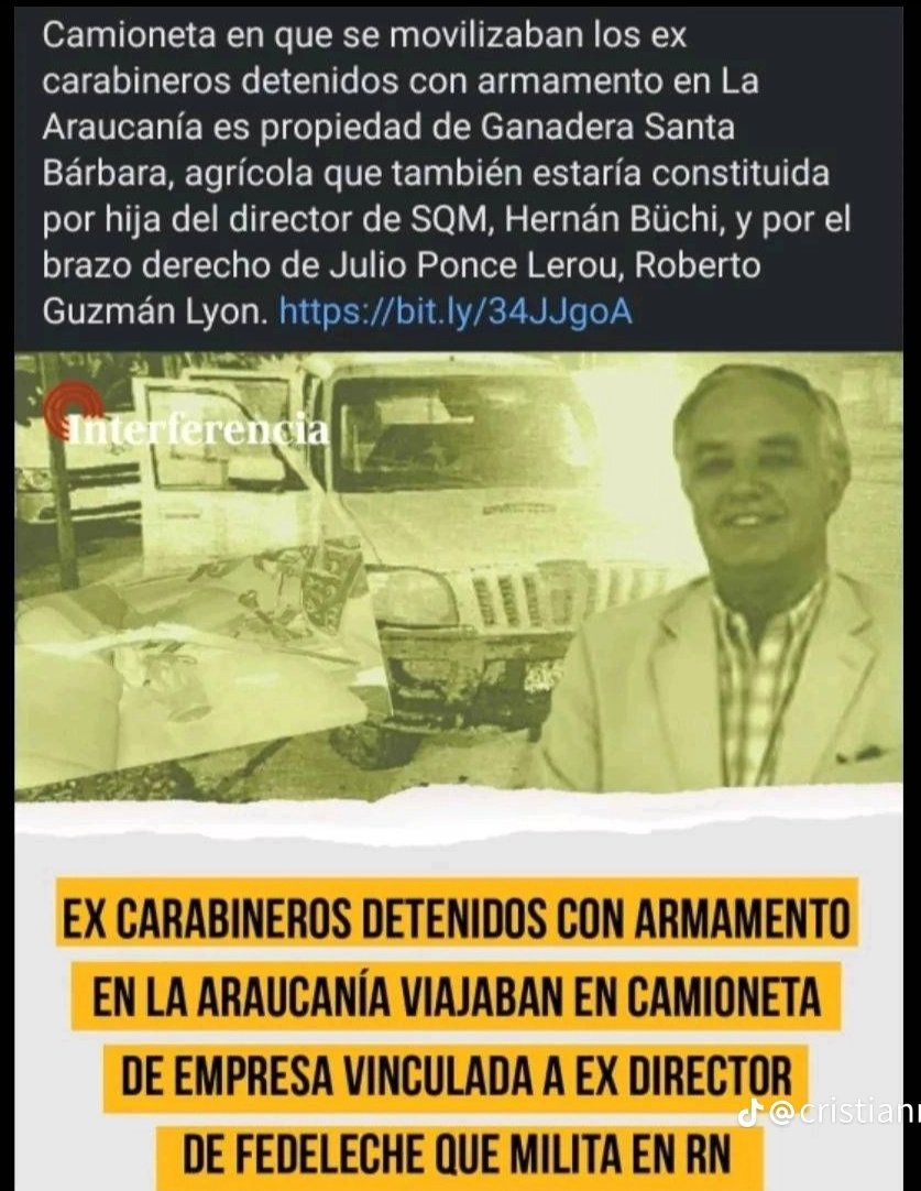 No.olviden que la mayoría de los detenidos en la Araucanía son personas relacionados con empresas vinculadas al APRA #DerechaTerrorista #NoOlvidamos