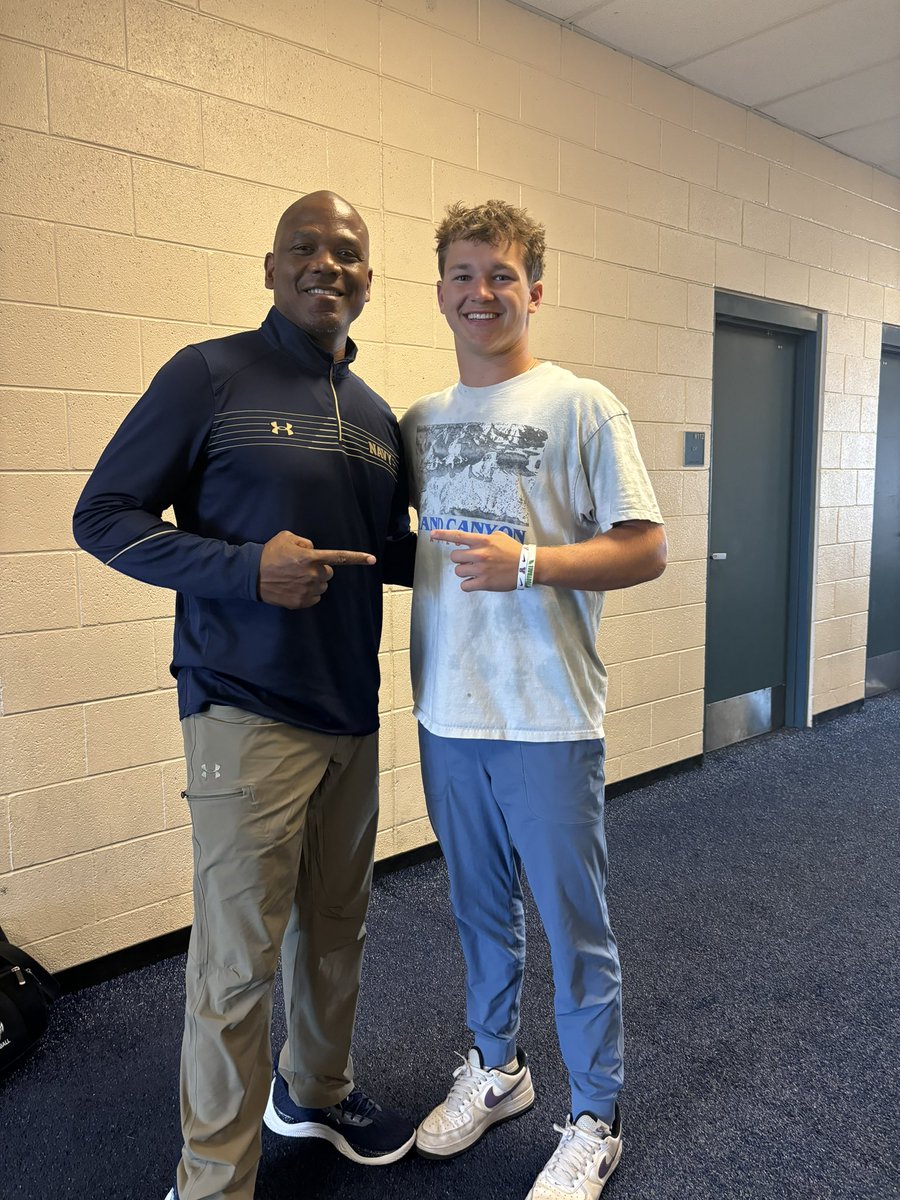 Thanks @CoachIvinJasper for coming by! Always great seeing you. #GoNavy