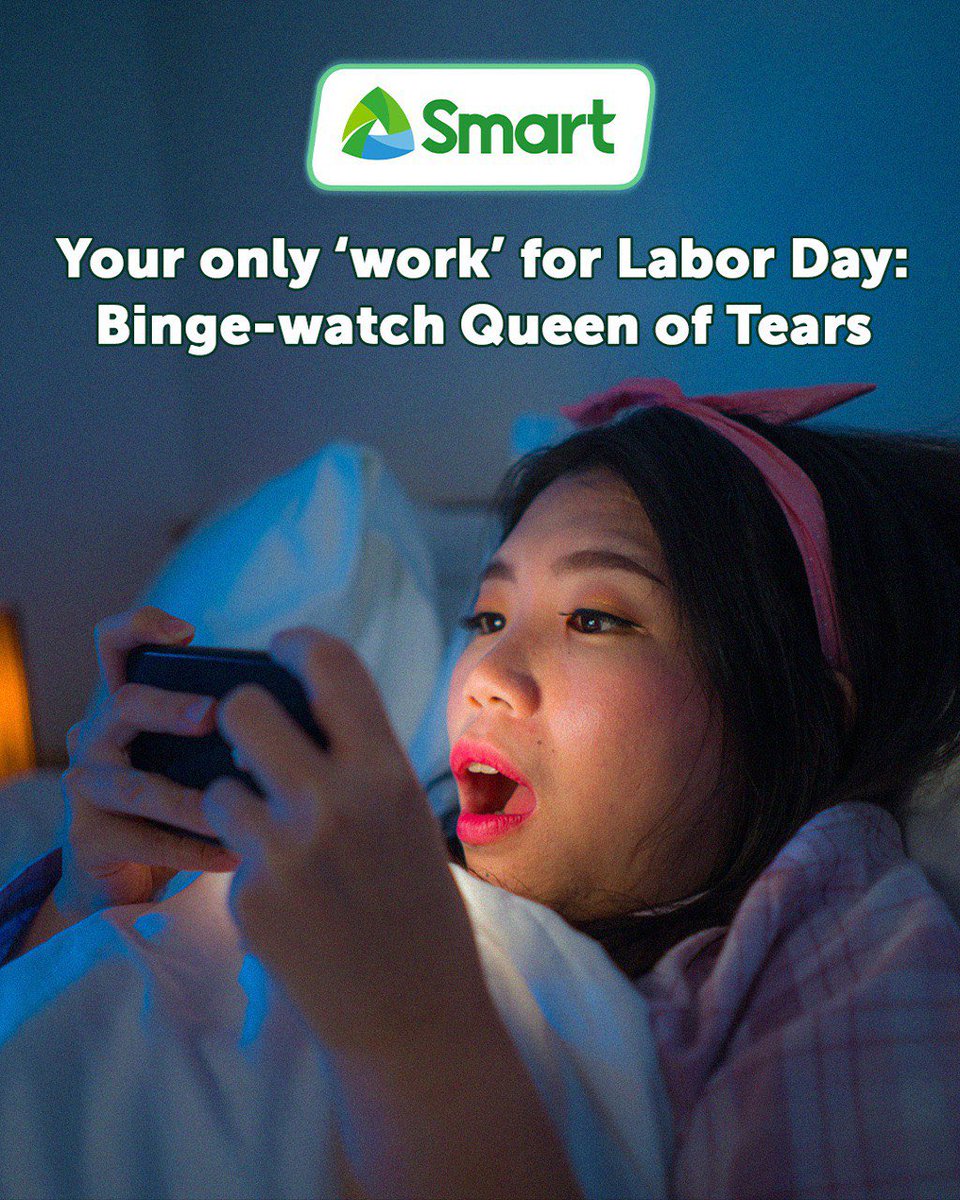 Want in on the #BaekHong Fever? 🍀 Stream Queen of Tears, Netflix's #1 K-drama this Labor Day holiday! Binge-watch all 16 episodes on Netflix with PowerAll 449 that comes with 20GB for all apps valid for 30 days. Load now: smrt.ph/SmartApp.TW #SmartPowerAll