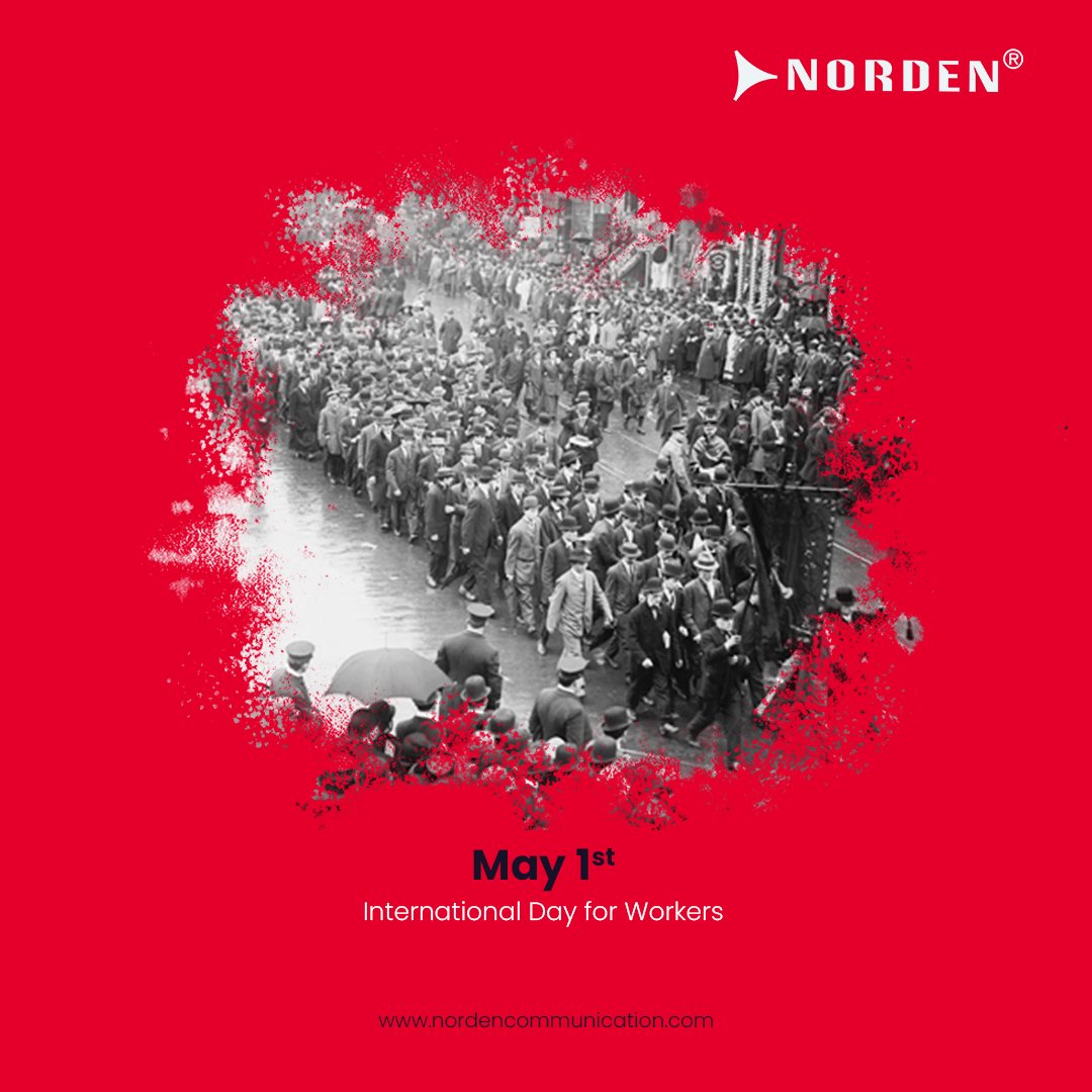 Norden proudly celebrates the resilience, strength, and power of labour worldwide this International Labour Day.  Wishing everyone a Happy International Labour Day from Norden!

#InternationalLabourDay #NordenCommunication #MayDay #EmployeeAppreciation #workersday #dedication