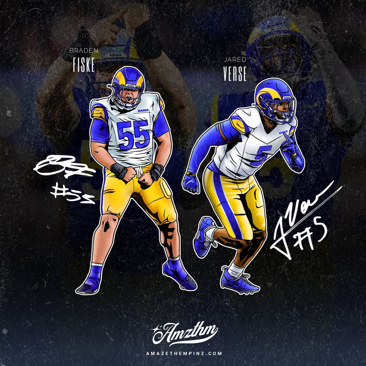 🚨Who wants a free Pin and sticker pack when I drop! 🔥🤝🏼

•Picking 5 People 
•Like and Retweet 
Lets show them some love #RamsHouse 

This one was super fun to create! These two are going to wreck havoc! @JaredVerse1  
@bradenfiske55