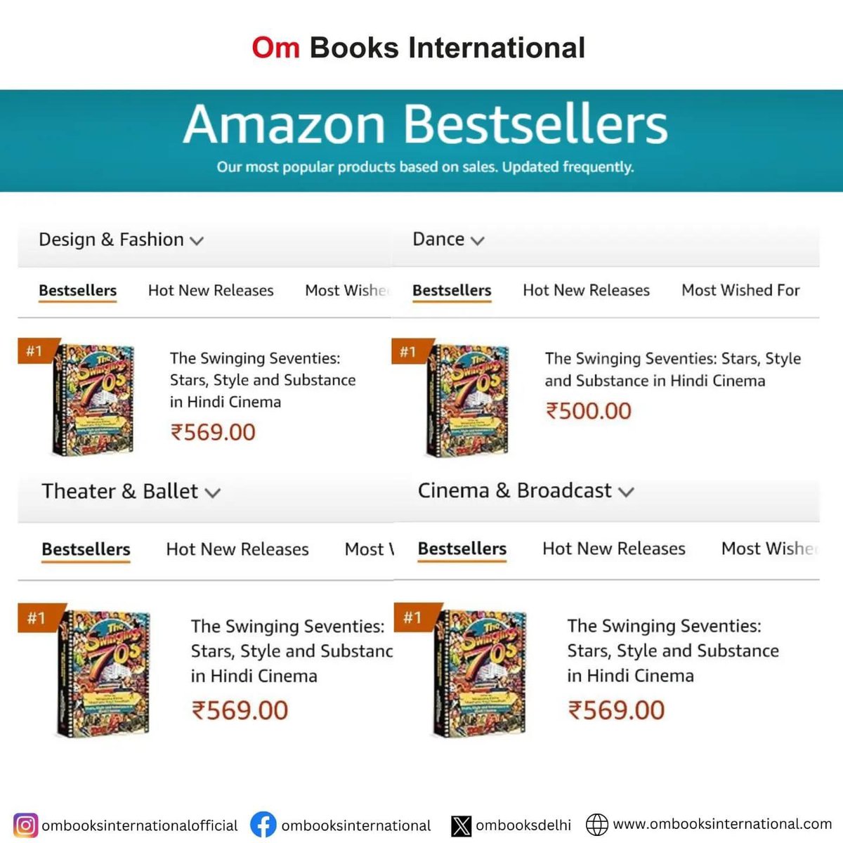 Design & Fashion Dance Theatre & Ballet Cinema & Broadcast That moment when your upcoming book is already the best seller in 4 categories on Amazon! Hungama ho gaya….hungamaaaa! 😃 @nirupamakotru @film_worm