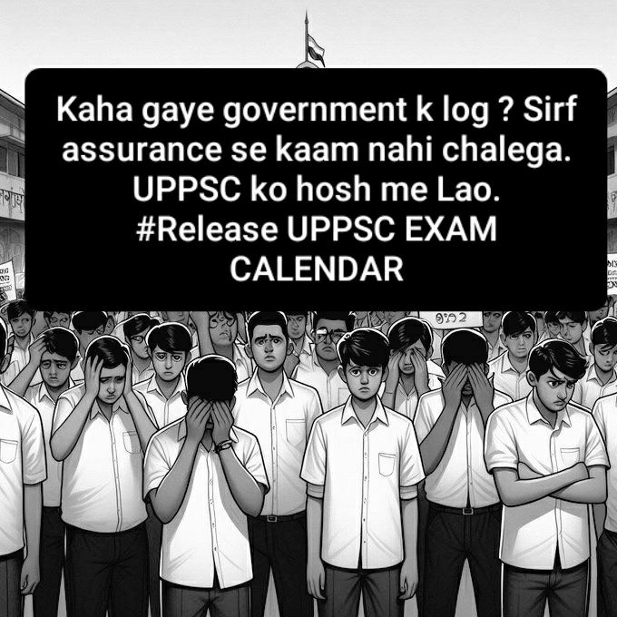 #YOGI_JI_DECLARE_RO_ARO_DATE
#UPPSC_RELEASE_CALENDAR

One Request One Demand: Publish the UPPSC calendar and announce RO/ARO Re-exam date.

@UPGovt @myogiadityanath @ChiefSecyUP @DainikBhaskar @JagranNews @AmarUjalaNews