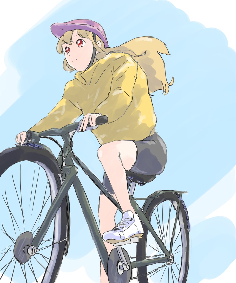 できるだけ頑張って自転車描いてみた
む…難しい…