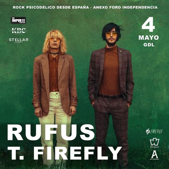 #Conciertos La ya histórica banda tapatía @Dorotheoband acompañará este sábado a los españoles 🇪🇦 de @RufusTeFirefly al Anexo @foindependencia Imperdible combo en la ciudad 🎟️🎟️ vía @wegowmx 📷 @soyzali