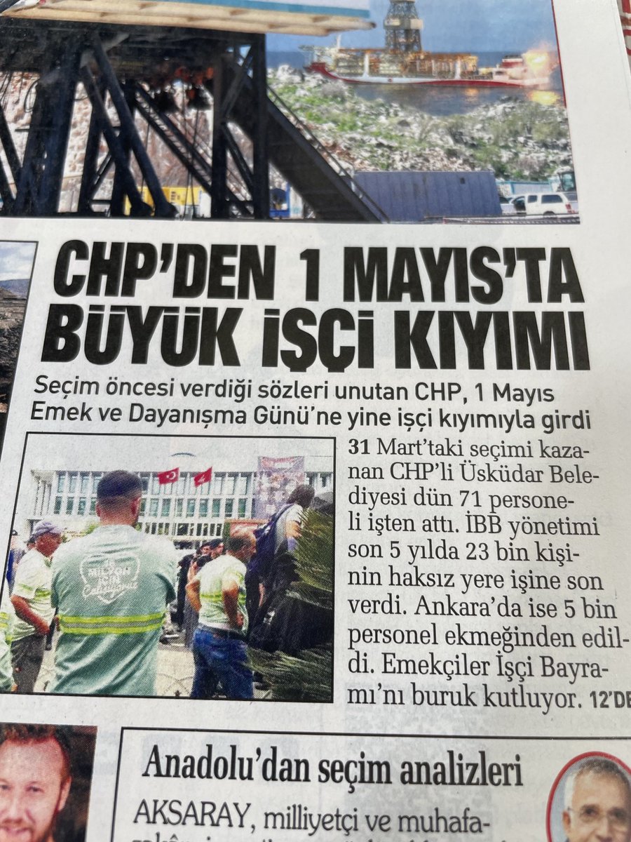 Yani; iktidar belediyeleri ya da parti mensupları yapmış olsa idi kıyameti kopartacakları iş ve durumları… CHP idarecileri, sözcüleri, CHP’nin tarafsız maskeli militan medyası, sosyal medyadaki azgın yandaşları, görmüyor, duymuyor, konuşmuyor, göstermiyorlar…