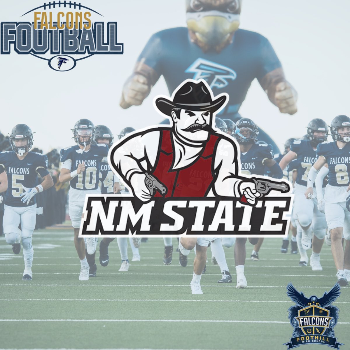 Big thank you to @coachC_Cormier for coming by and paying our players a visit. @NMStateFootball !