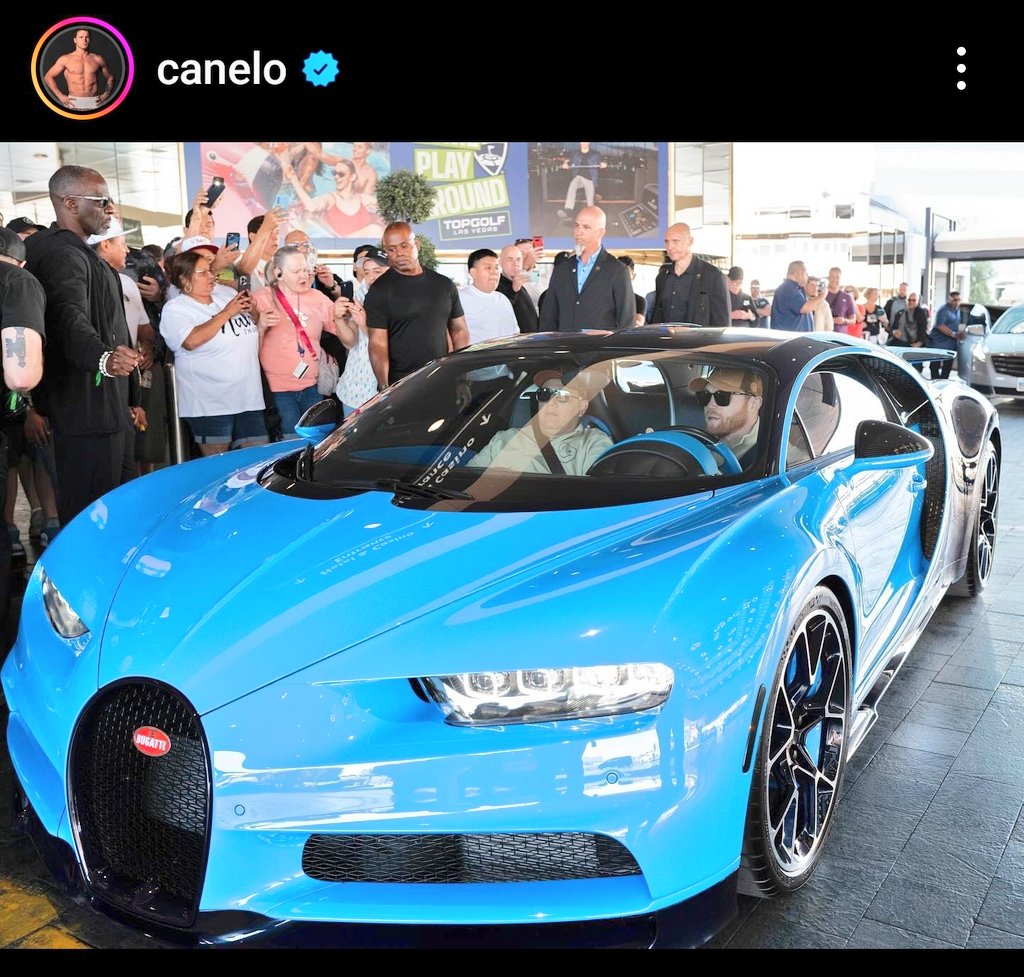 Mayweather never pulled up in a Bugatti Chiron