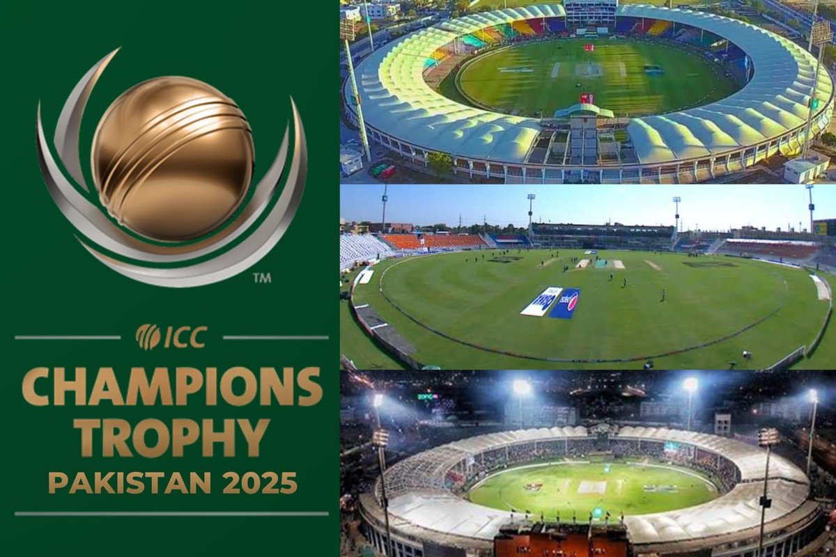 ICC Champion Trophy 2025 🇵🇰

Pakstan Cricket Board Finalized 3 Venues For Champion Trophy 2025.

1️⃣ 👉 Karachi
2️⃣ 👉 Lahore 
3️⃣ 👉 Rawalpindi 
#PakistanCricket #ChampionTrophy