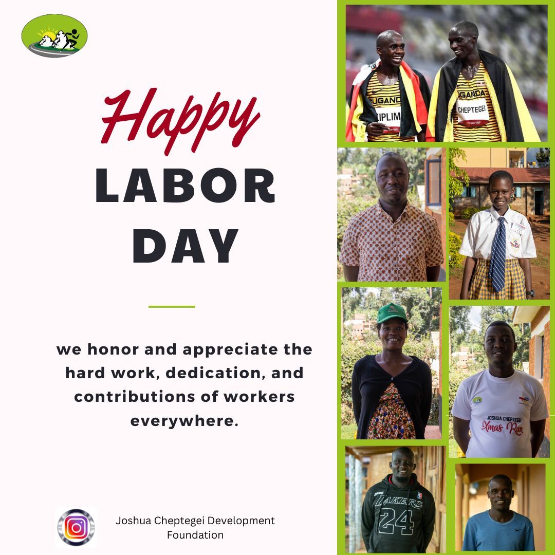 On this special day, we wish to celebrate all people who devote their time and energy to service. It's your effort that contributes to positive social impact in society. Happy Labor Day @joshuacheptege1 @jacobkiplimo2 #laborday #socialimpact #joshuacheptegeidevelopmentfoundation