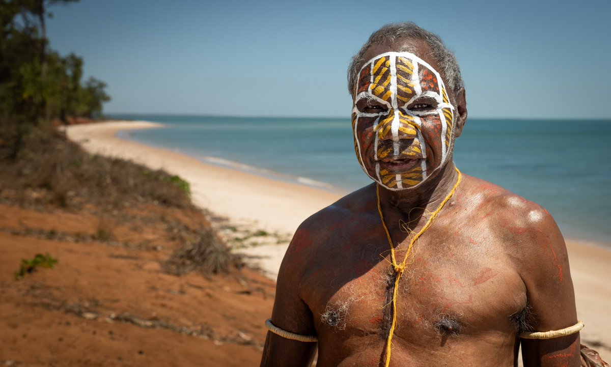 Tiwi Traditional Owner Pirrawayingi Puruntatameri, says: 'What Santos is doing, funded by @Citi Group, is damaging to the creatures and its environment but also to our people, in particular the Munupi people and our spiritual connection.' 2/2