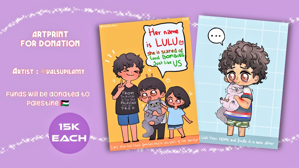 Bersama <a href="/valsupilamy/">VALEE OPEN COMMISSION⁷</a> 
We also hab merch for donation 🤗