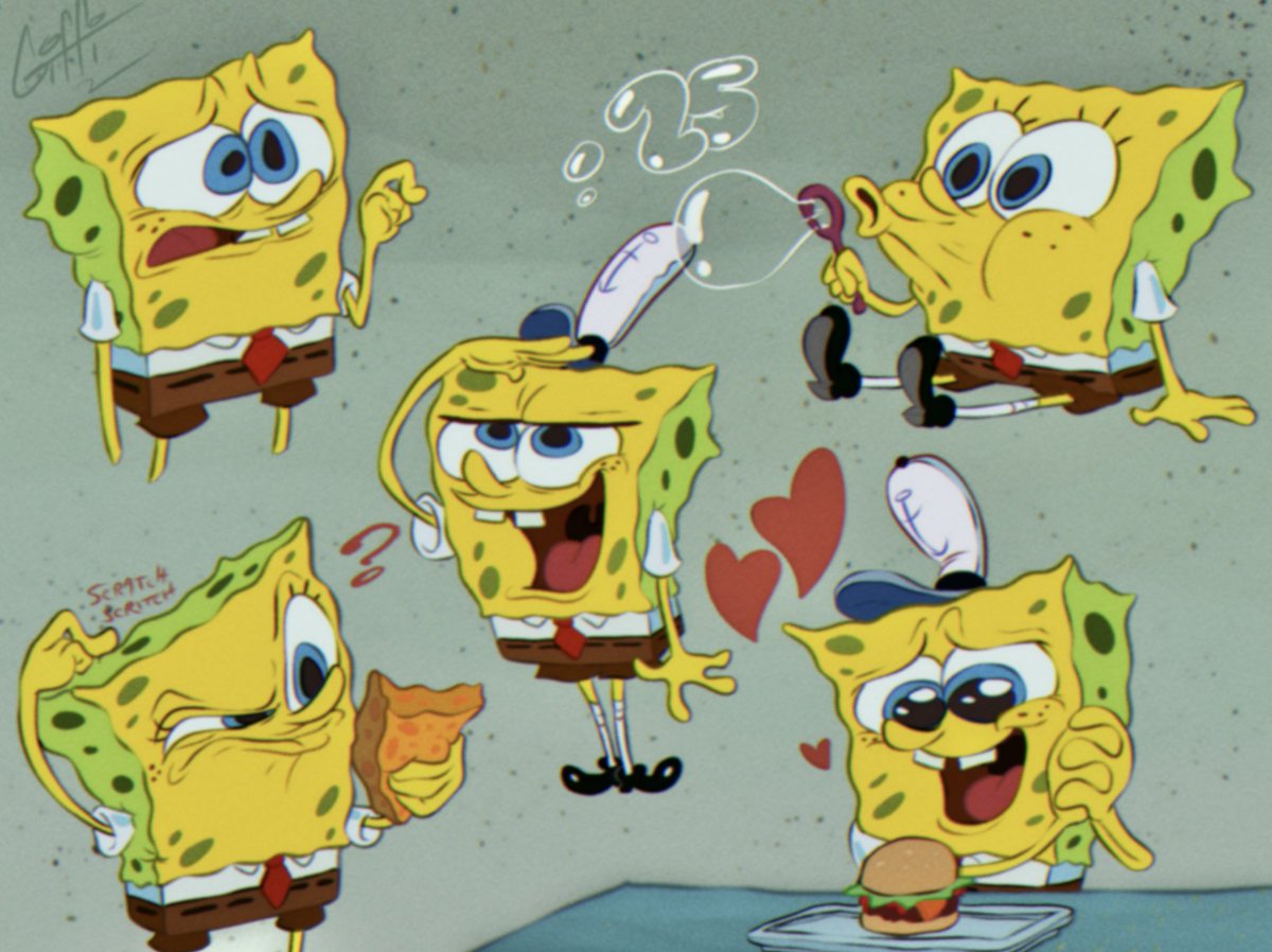 GiffiToonCo's tweet image. Happy 25th to my favorite show of all time!

Here's some doodles of the main sponge himself

#SpongeBobSquarePants #25YearsOfSpongeBob #SB25