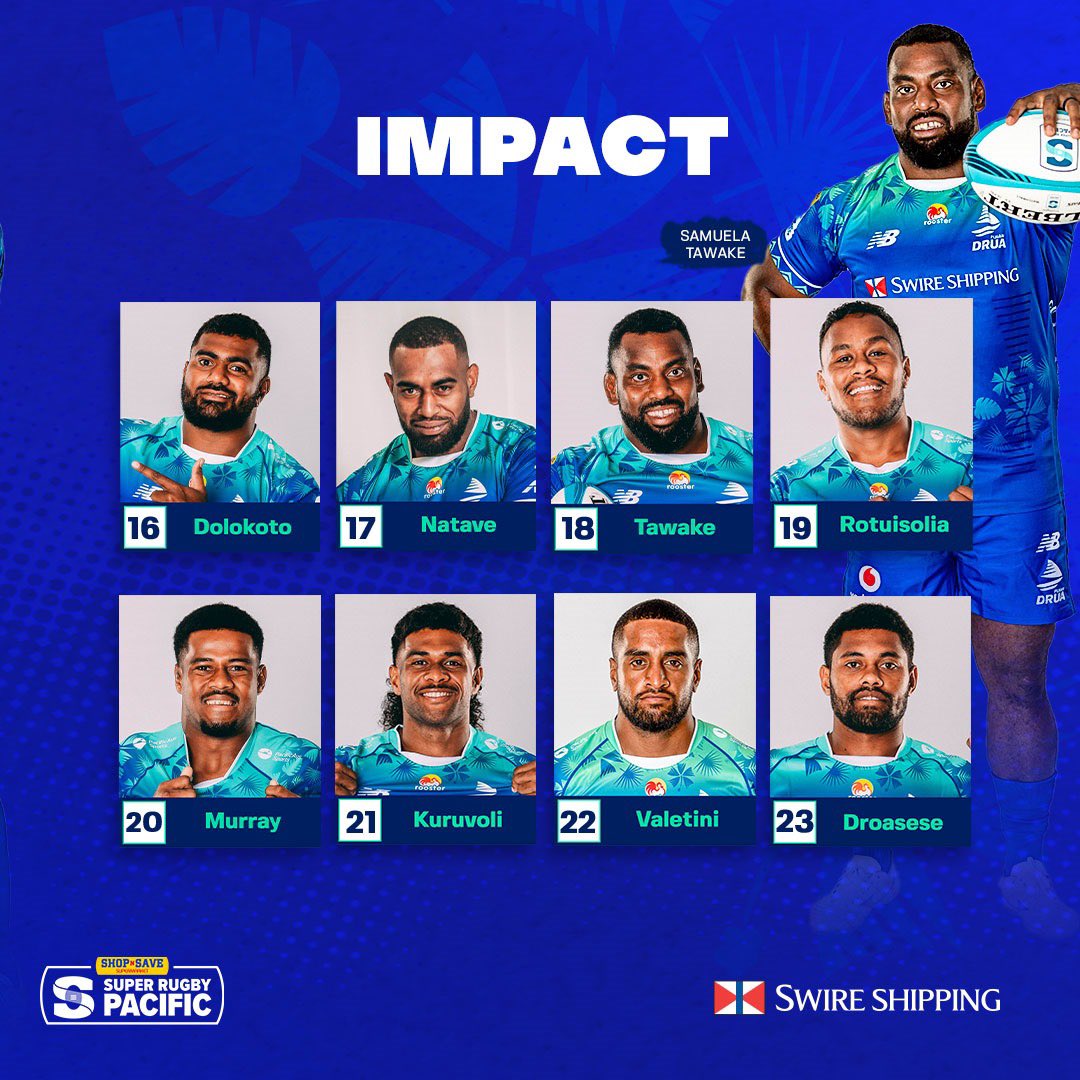 Your line-up for the Brumbies clash😤🏉

#TosoDrua #PacificAusSports