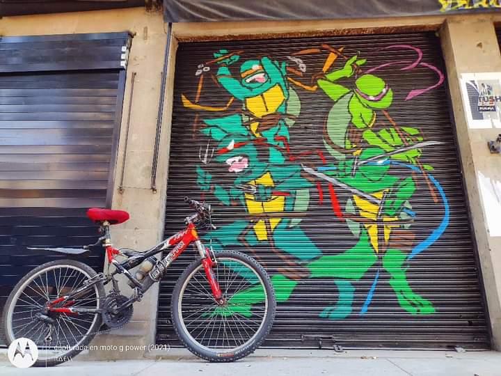 🚴🏽‍♂️📸🎨 #tortugasninja #ninjaturtles #streetartart #streetartcdmx #cazandoarteurbano