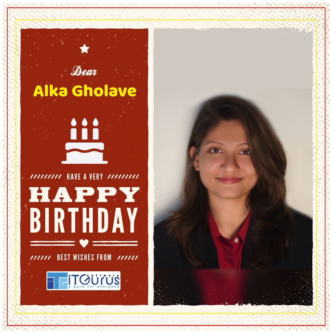 Another year, another adventure! 
Happy Birthday to @ Alka Gholave from Team iT Gurus Software!

#birthday #birthdaycake #birthdayparty #birthdaycakes #birthdayballoons #birthdaydecoration #happybd #happybday #birthdayinoffice