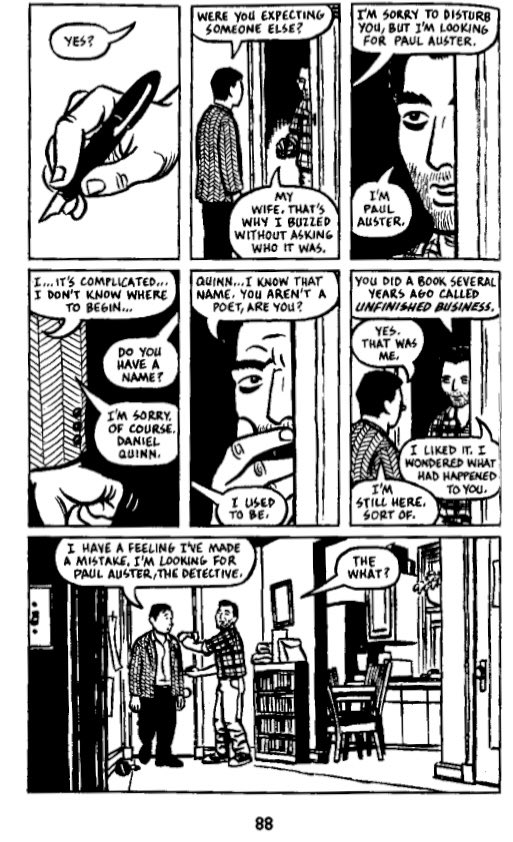Sorry to hear about Paul Auster - what a giant. (And for those who don’t know - this is from the adaptation of his City of Glass as drawn by David Mazzucchelli - a seminal work of comics)