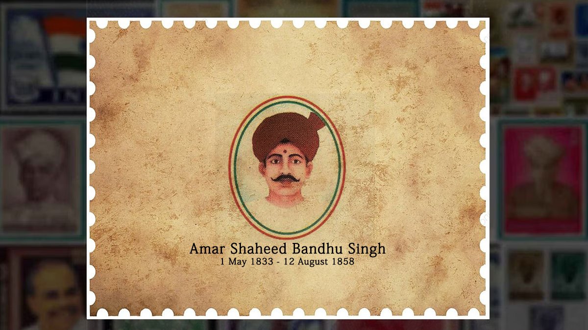 #AmarShaheedBandhuSinghShrinet was a #guerrilla who fought against the East India Company. #BandhuSingh was born on 1 May 1833 in a Shrinet Rajput Zamindar family of Babu Shiv Prasad Singh of Dumari Riyasat.
1 May 1833 - 12 August 1858